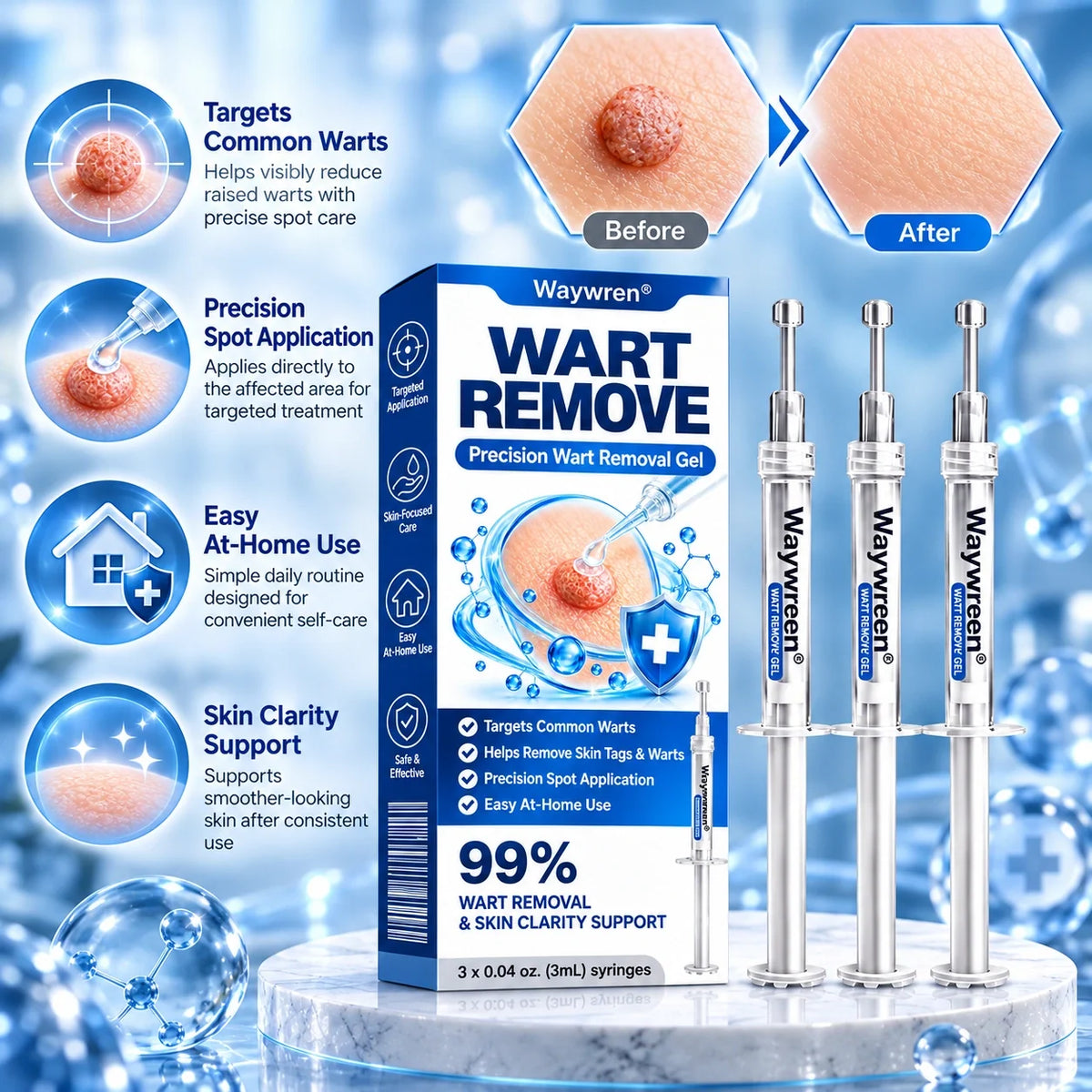 Made and Shipped from USA 🇺🇸 ✨ Waywren® 7-Day Skin Tag & Spot Eraser Gel